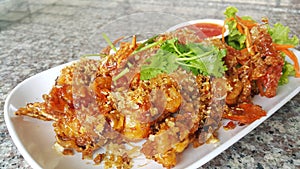 Soft shell crab fried l artificial