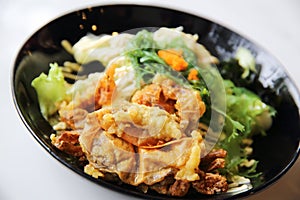 Soft shell crab salad