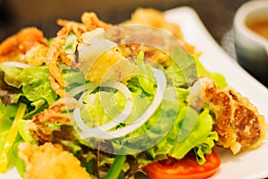 soft shell crab salad