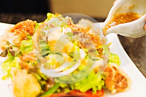 soft shell crab salad