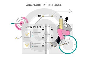 Soft Skills Flat Vector illustration.