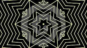 Soft smooth movements are completed by star shape lines, black background