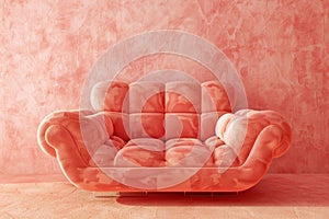 soft sofa peach fuzz color