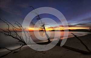 Soft sunset of Koh Mak