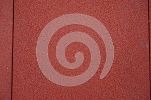 Soft surface of brownish red EPDM rubber pavement