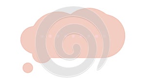 Soft Thought Bubble Icon for Communication Ideas, vector design Generative AI