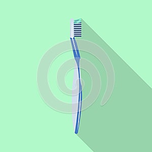 Soft toothbrush icon, flat style
