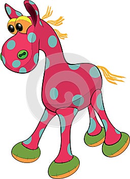 Soft toy, horse. Cartoon