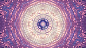 Soft turbulent ornamental shiny light rays kaleidoscope ethnic tribal psychedelic pattern animation New quality retro