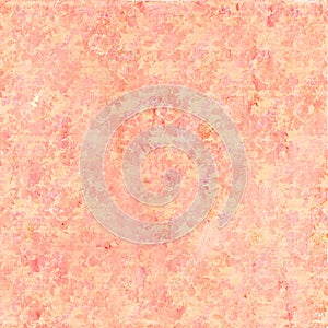 Soft vintage antique distressed shabby floral pattern background in peach