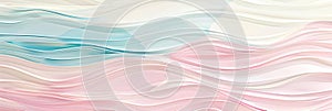 Soft wave patterns in light colors, creating a calming and cute background