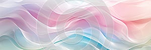 Soft wave patterns in light colors, creating a calming and cute background