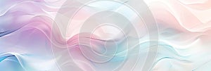 Soft wave patterns in light colors, creating a calming and cute background