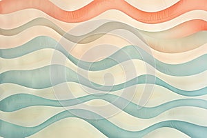 Soft wave patterns in light colors, creating a calming and cute background