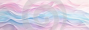 Soft wave patterns in light colors, creating a calming and cute background