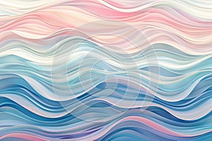 Soft wave patterns in light colors, creating a calming and cute background