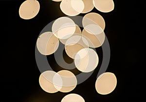 Soft white bokeh circles abstract minimal background