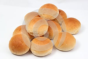 Soft white bread roll