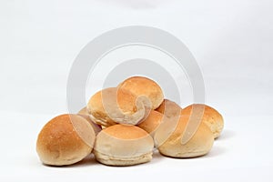 Soft white bread roll