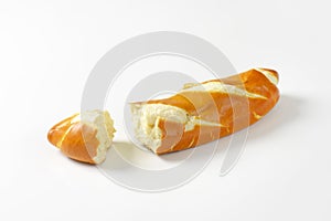 Soft white bread roll