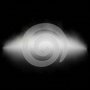 Soft white cloud mist isolated on gray background abstract fog element