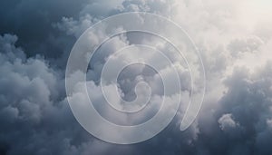 Soft White Clouds Abstract Background