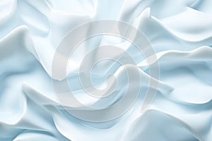 Soft white fabric draped elegantly on a light background