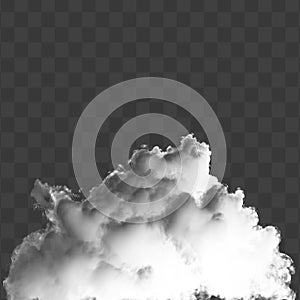 Soft White Steam Cloud With Realistic Vapor Texture And Gentle Diffusion Isolated On A Transparent Background