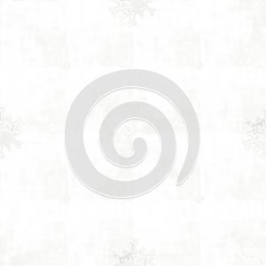 Soft white on white snow flake pattern background. Simple minimal ice blur effect seamless backdrop. Festive cold