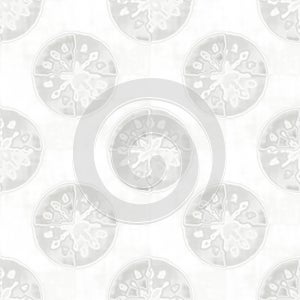 Soft white on white snow flake pattern background. Simple minimal ice blur effect seamless backdrop. Festive cold