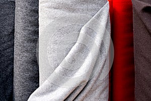 Soft woolen fabrics for medieval clothing in various colours. Broadcloth is a dense, plain woven cloth of wool