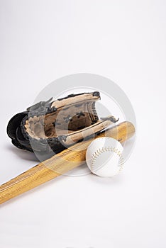 Softball,bat,glove
