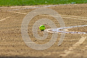 Softball on the dirt