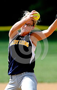 Softball pitcher