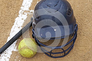 Softball scene photo