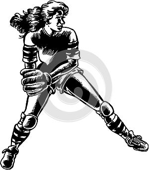 Softball Vector Illustration