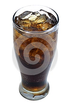 Softdrink with soda in glass