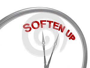 Soften up word on clock