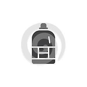 Softener bottle vector icon