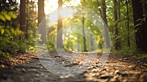 Softfocus shot of a peaceful woodland scene reminding us of the vital role forests play in mitigating climate change and