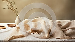 Softly Organic Linen Table With Vase - Fujifilm Natura 1600