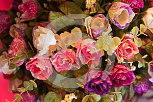 Softness of fabric roses