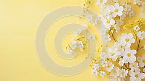 softness pastel yellow background