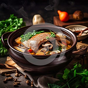 Softshell Turtle Soup with Ginseng