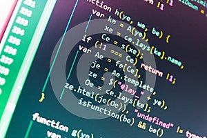 Creative focus effect. Website code