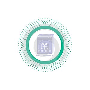 software, App, application, file, program Glyph Icon. Vector isolated illustration