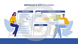 Software and App Development Web Banner Template