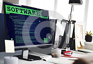 Software Application Programming Developer Technology Concept