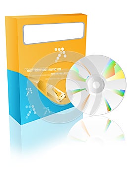 Software box with cdrom photo