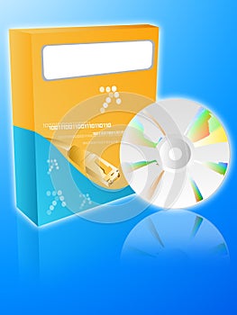 Software box with cdrom